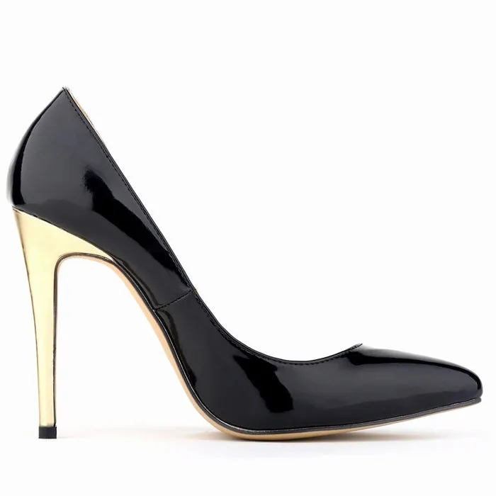 Summer Trendy Thin Gold High Heel Pointed Wedding Shoes