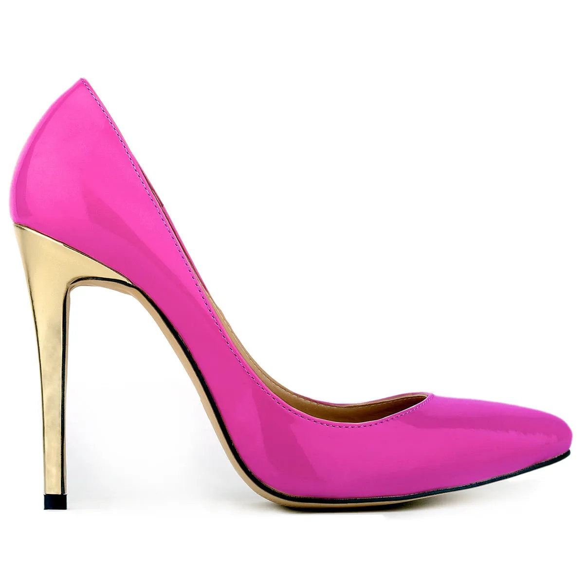 Summer Trendy Thin Gold High Heel Pointed Wedding Shoes