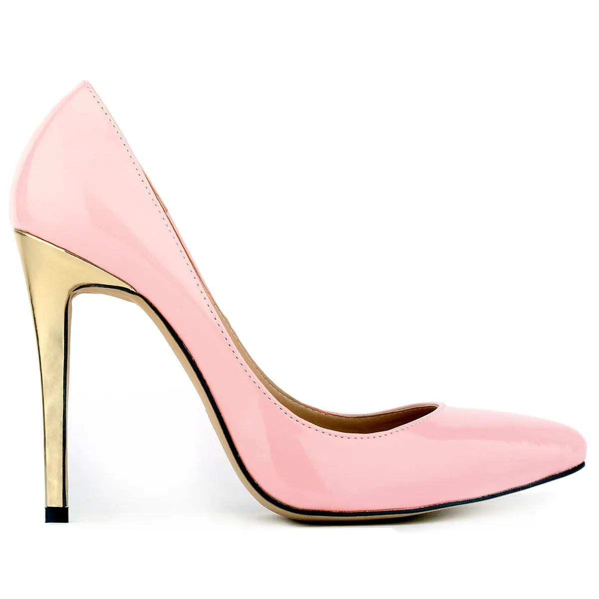 Summer Trendy Thin Gold High Heel Pointed Wedding Shoes