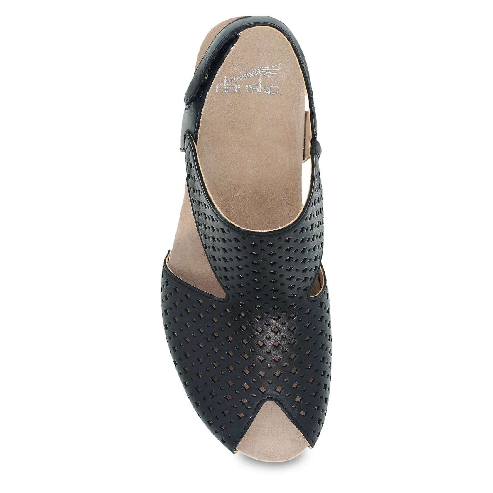 Teagan Black Burnished Nappa Sandal