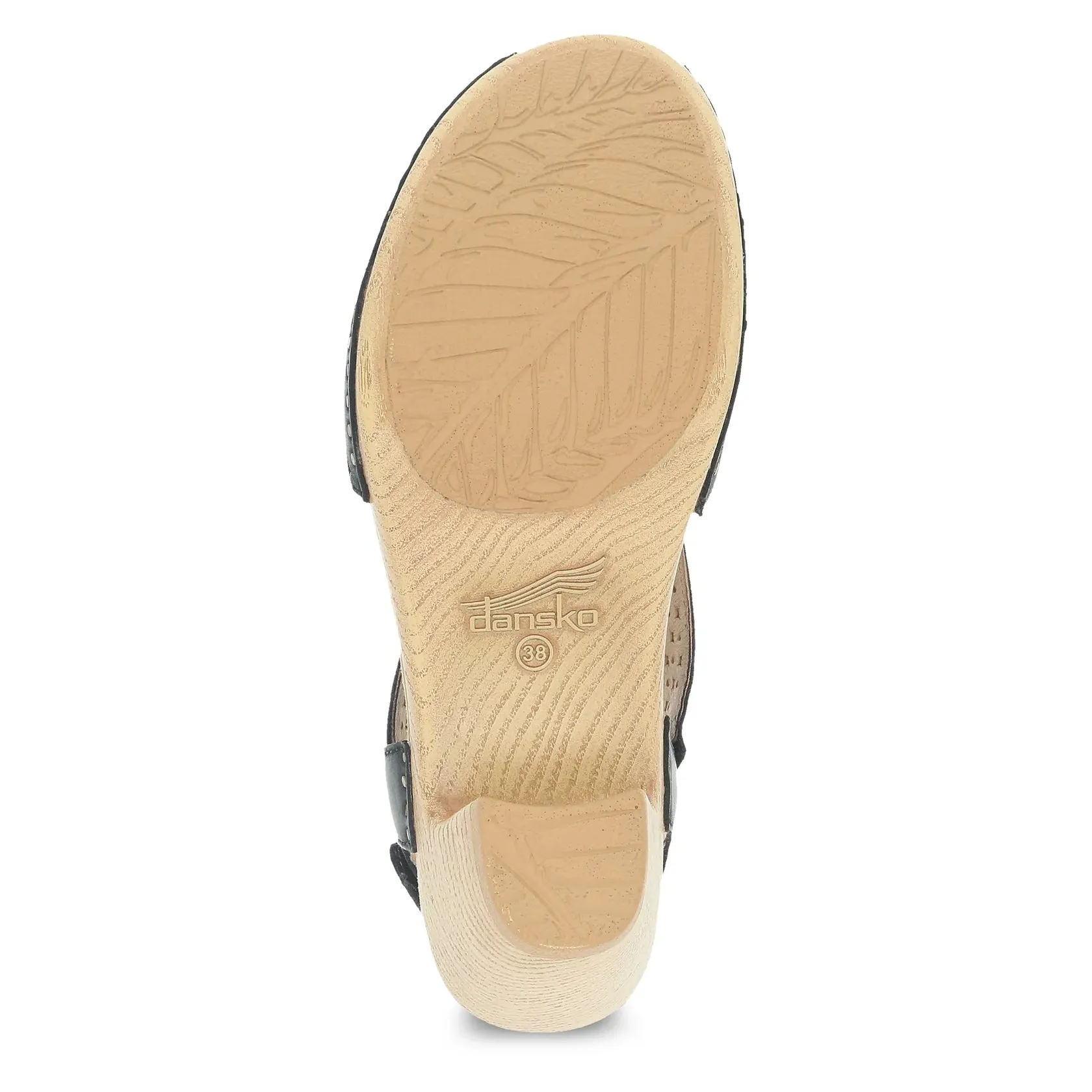 Teagan Black Burnished Nappa Sandal