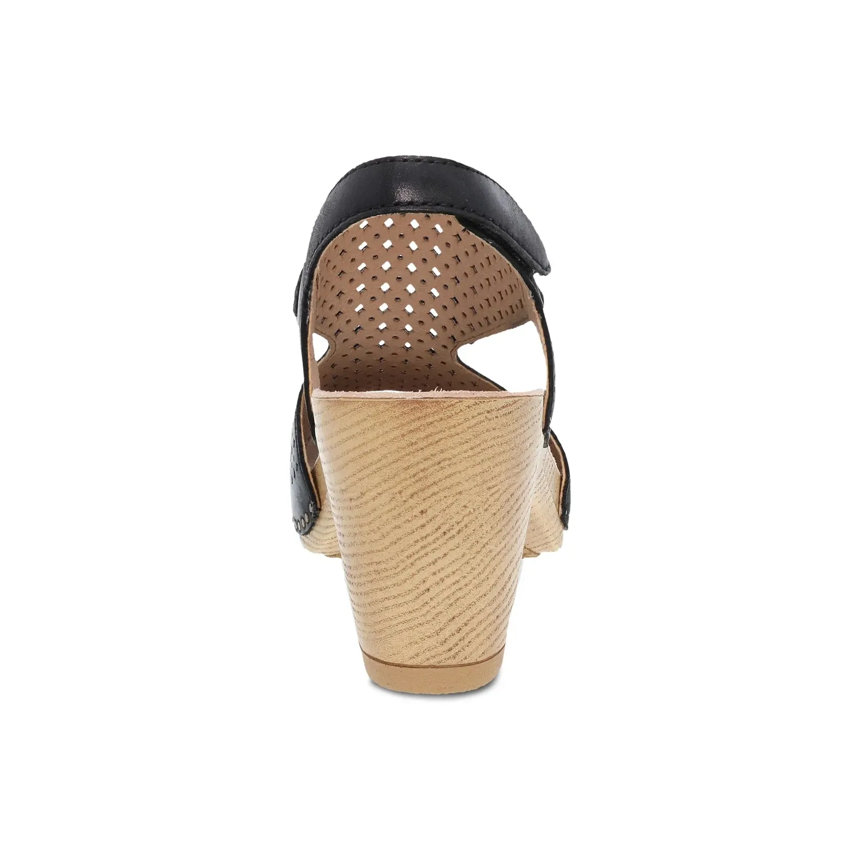 Teagan Black Burnished Nappa Sandal