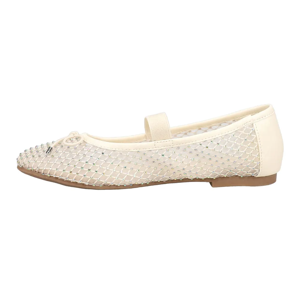 Unica Rhinestone Mary Jane Flats