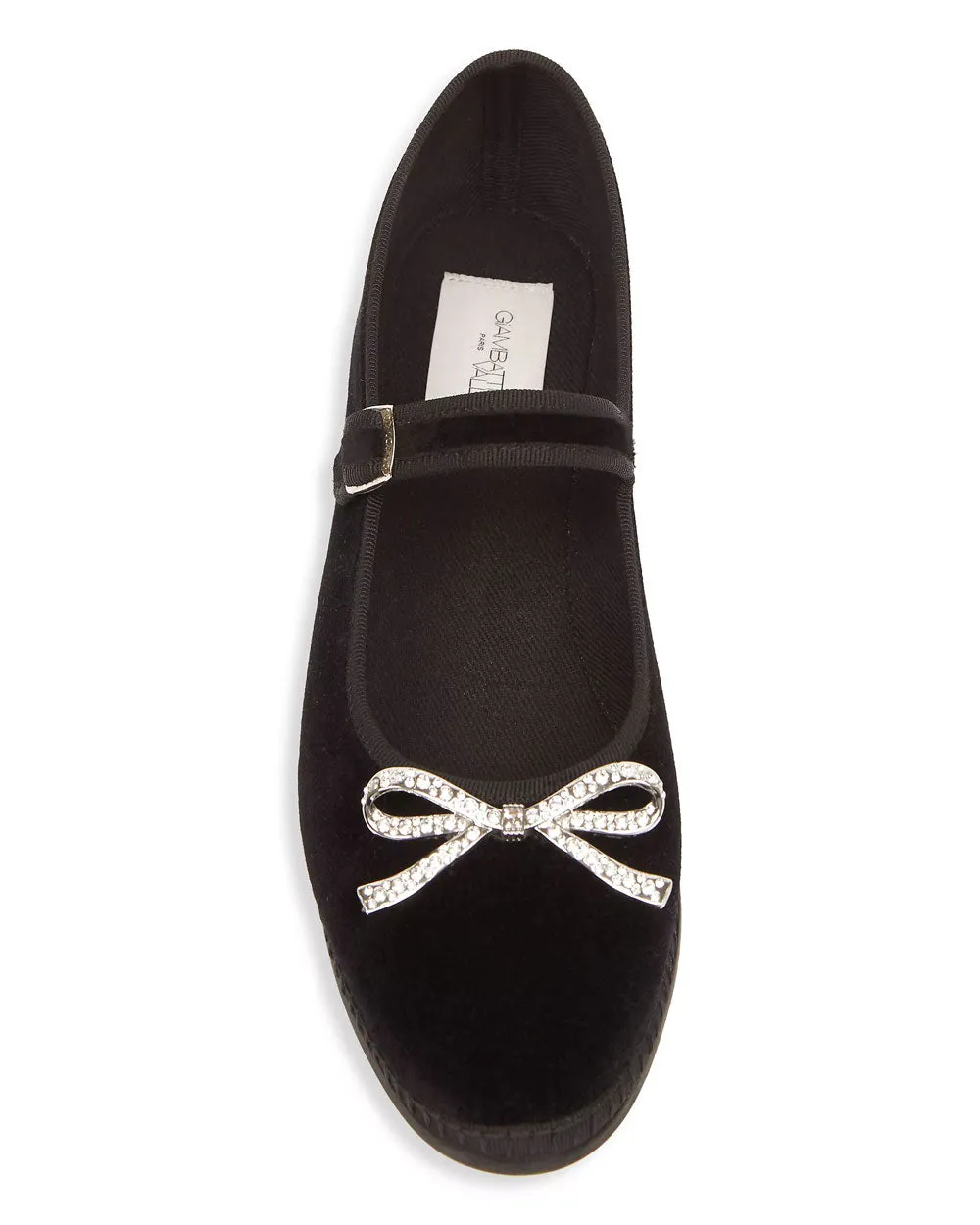 Velvet Ballet Flat in Black