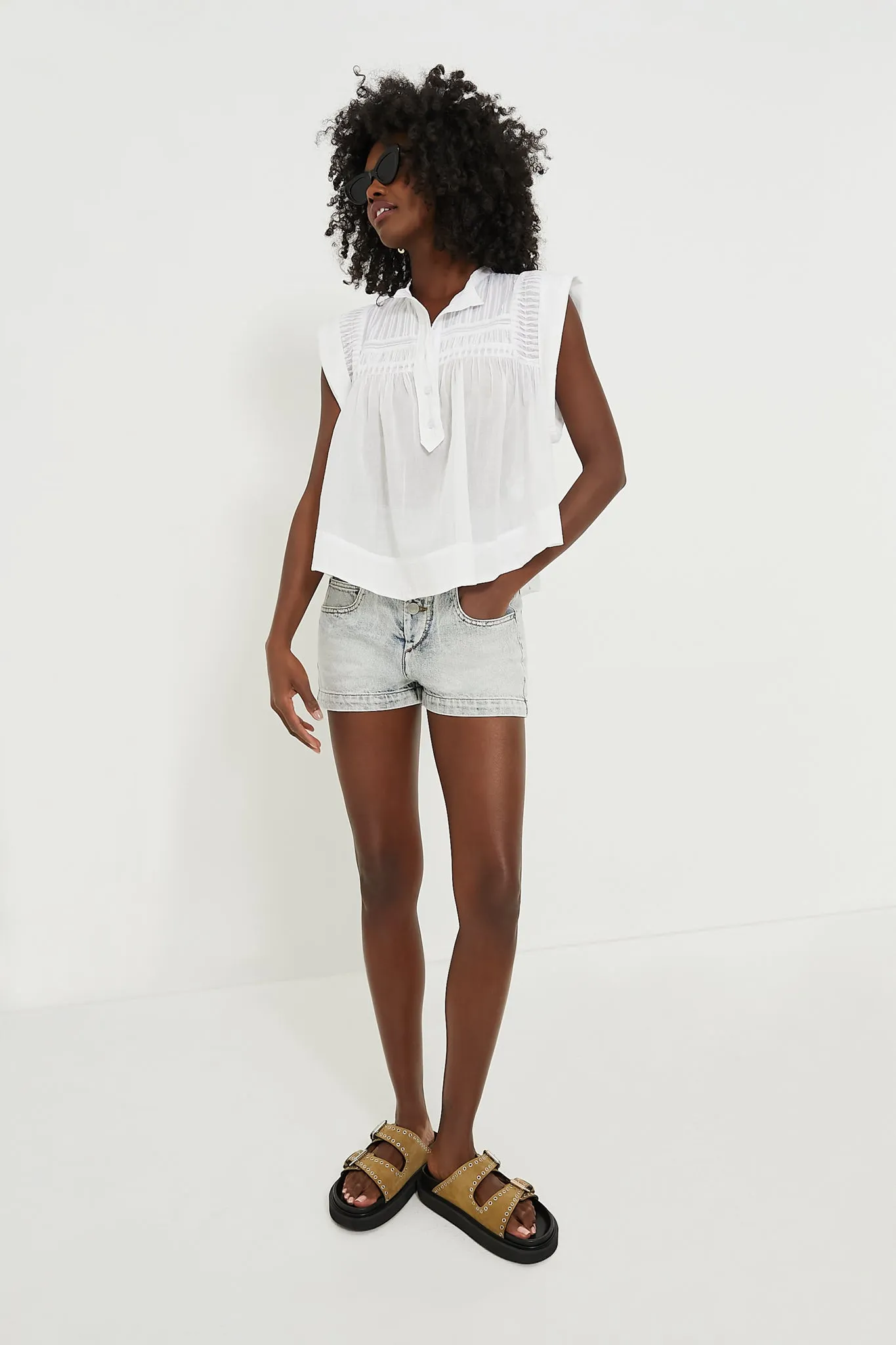 White Laeza Blouse