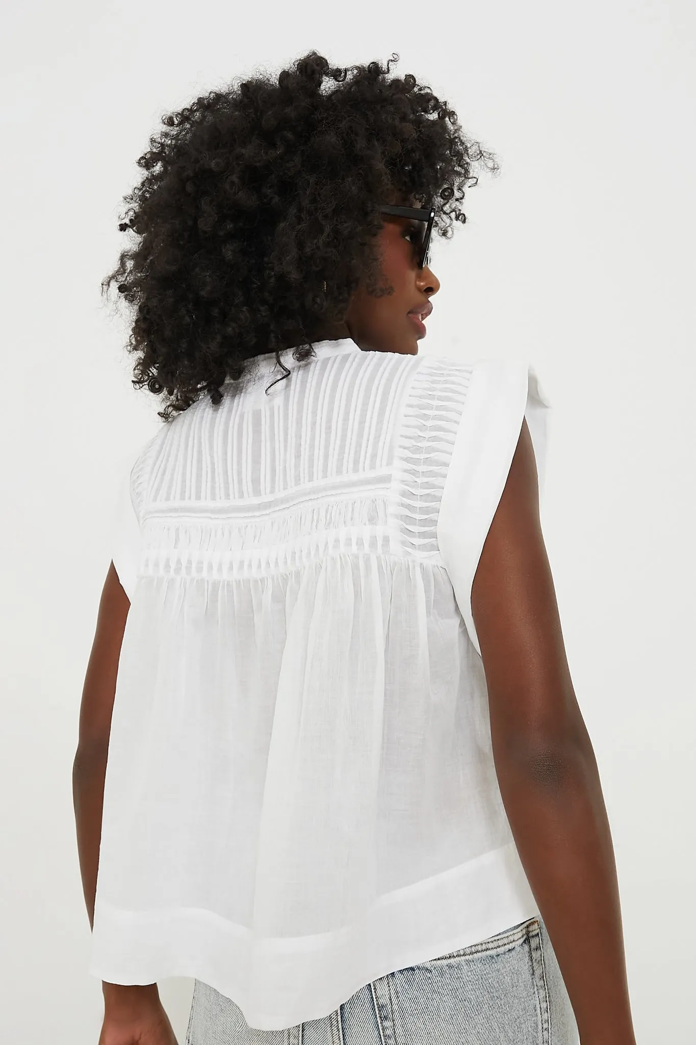 White Laeza Blouse