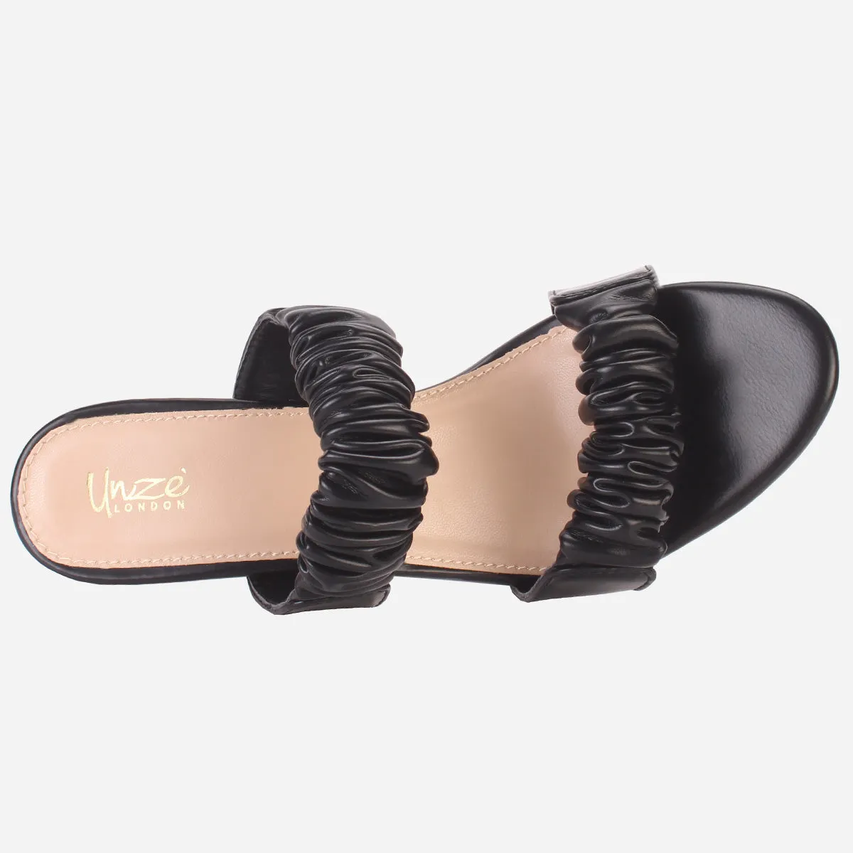 Womens "CLAUDIA" Stiletto Heeled Slip on Sandals