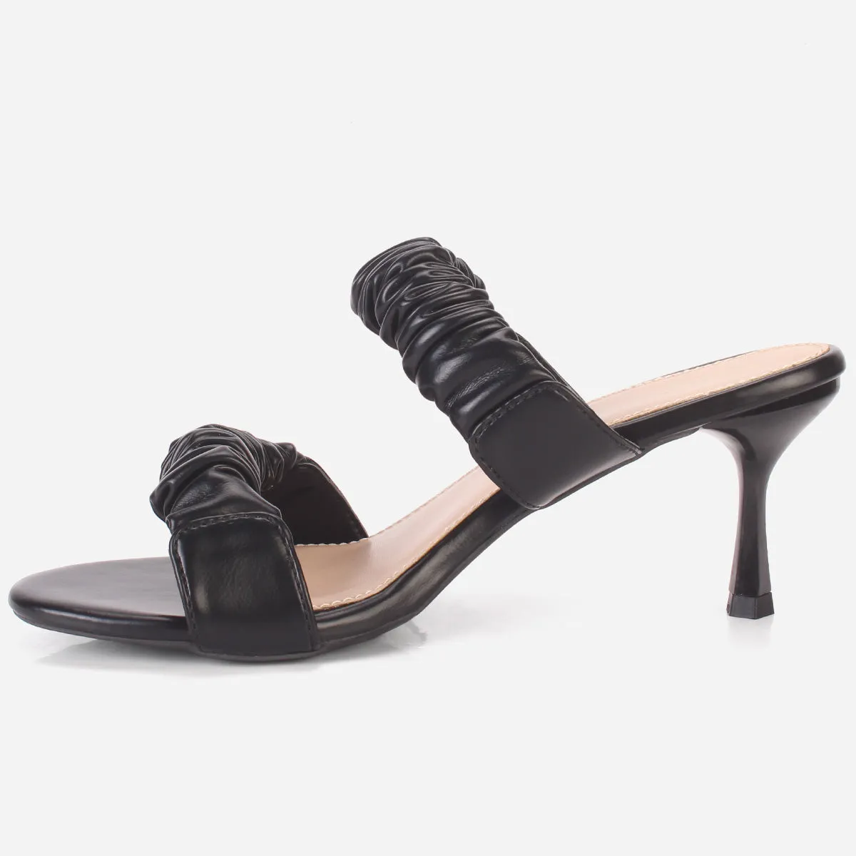 Womens "CLAUDIA" Stiletto Heeled Slip on Sandals