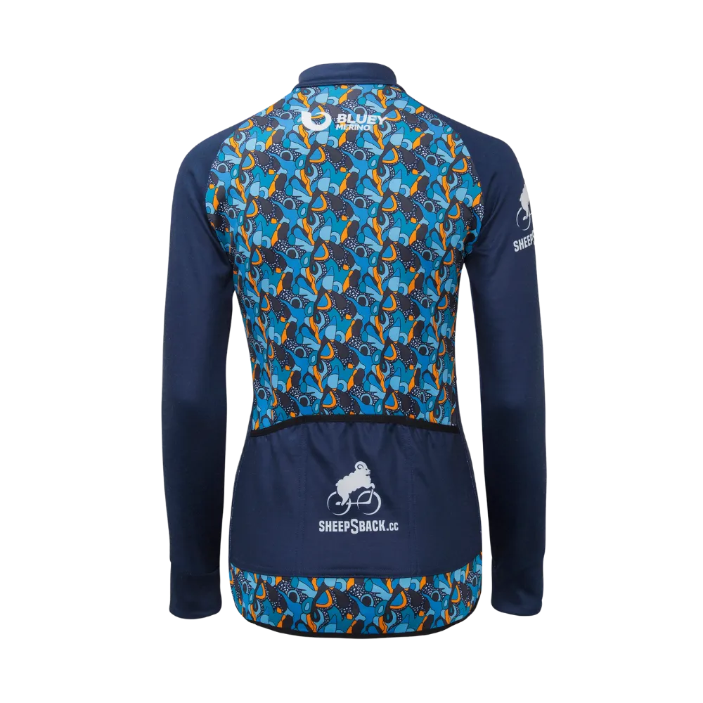 Women’s Sportwool® Tasmanian Merino Cycling Long Sleeve Jersey - Finale Sale (LAST ONE)