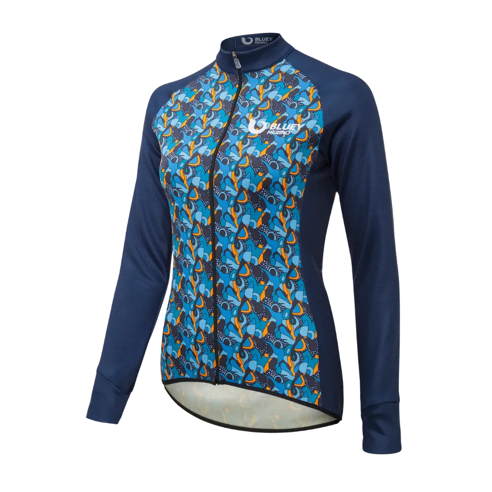 Women’s Sportwool® Tasmanian Merino Cycling Long Sleeve Jersey - Finale Sale (LAST ONE)
