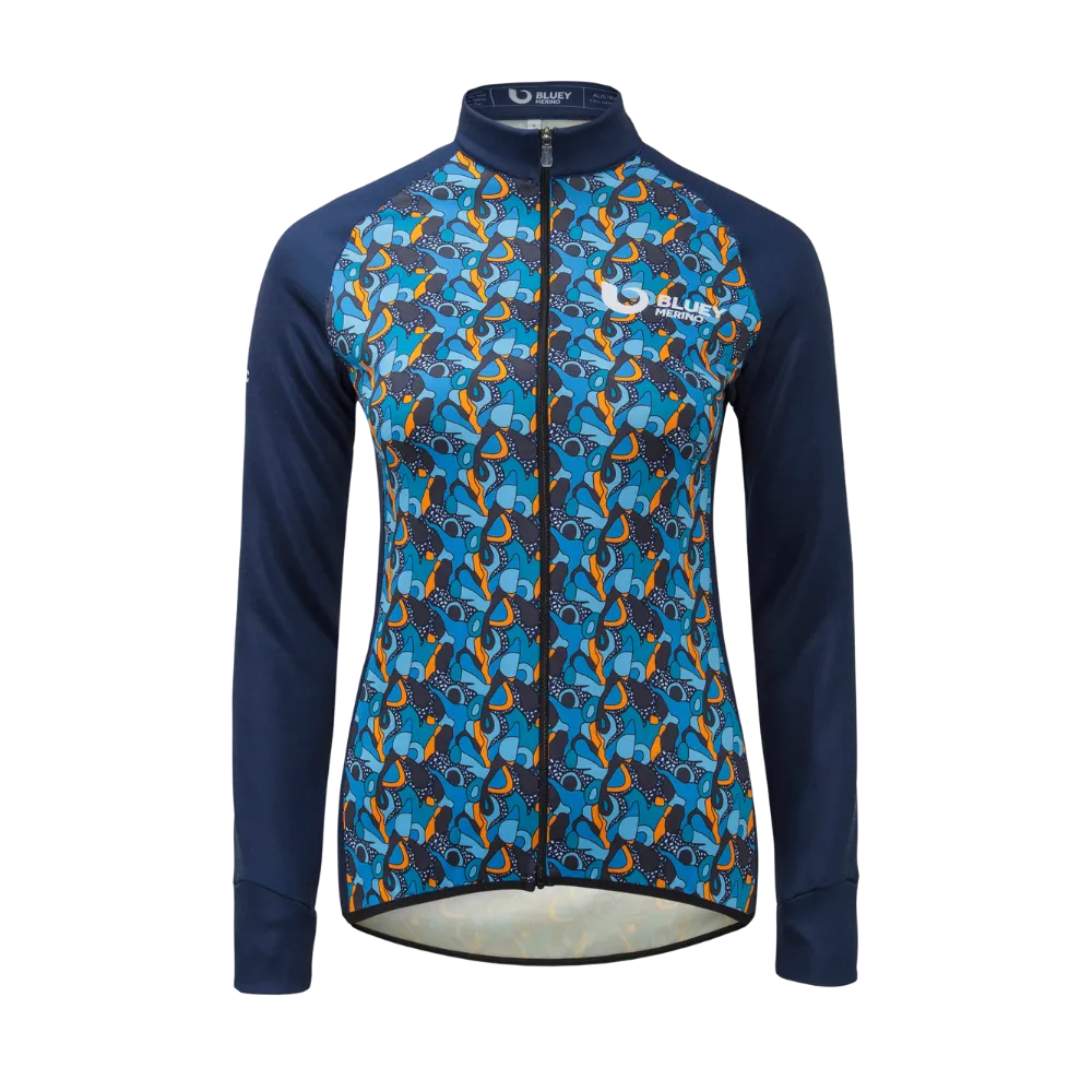 Women’s Sportwool® Tasmanian Merino Cycling Long Sleeve Jersey - Finale Sale (LAST ONE)